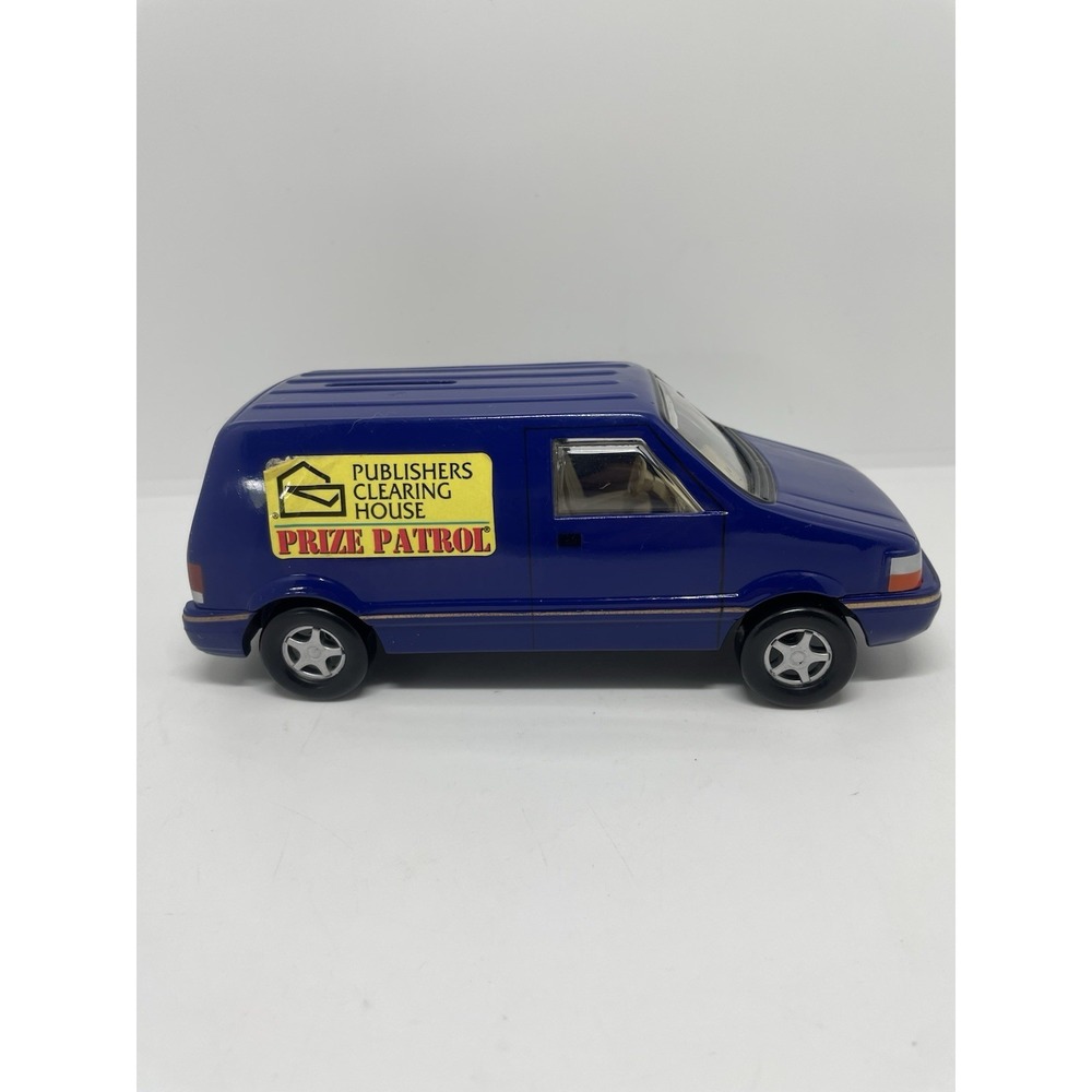 Publishers Clearing House Prize Patrol Van Coin Bank Blue 1996 with box